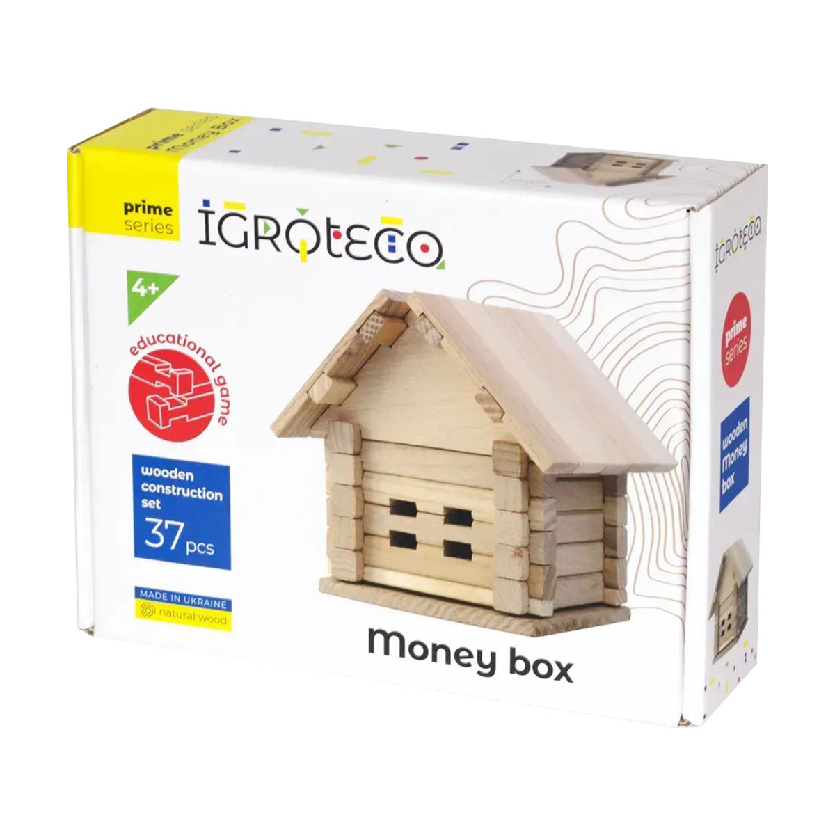 

Дерев'яний конструктор Igroteco Скарбничка, 37 деталей, від 4 років (900293)