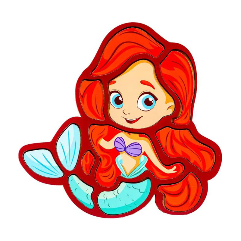 

Пазл-складалка PuzzleOK Русалка, 12 елементів, від 3 років (Puz-22965)