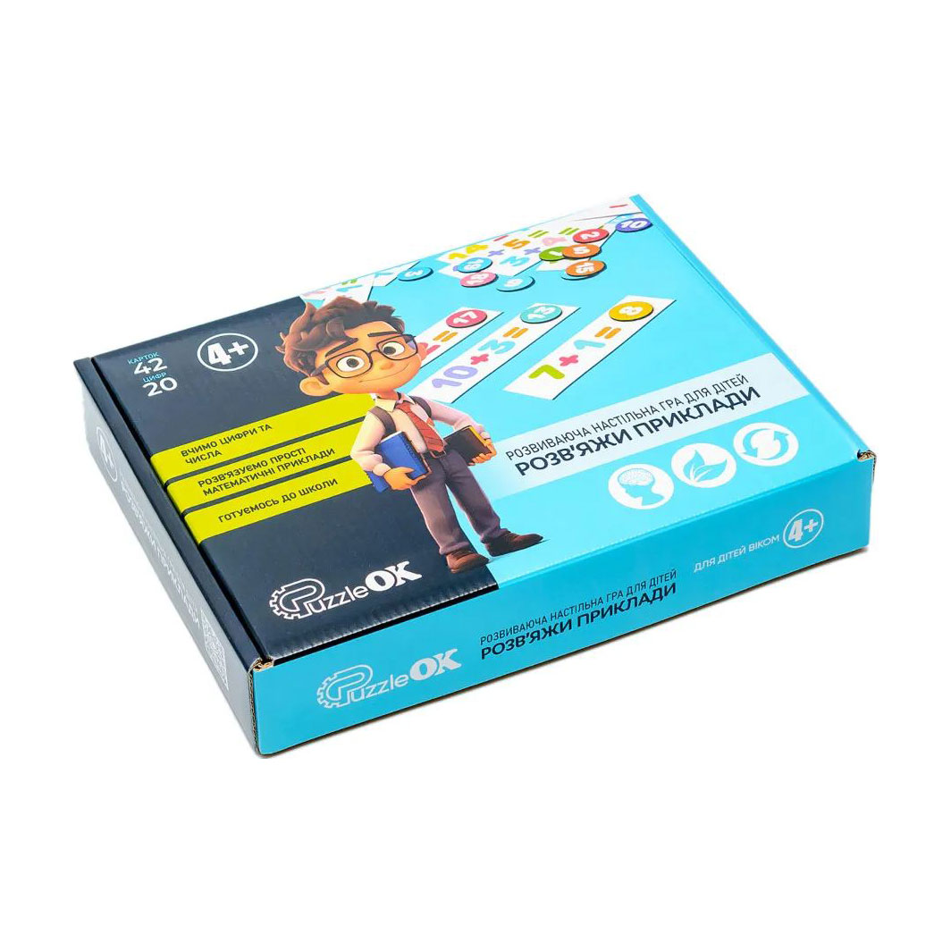 

Настільна гра PuzzleOK Розв'яжи приклад, від 4 років (Puz-22927)