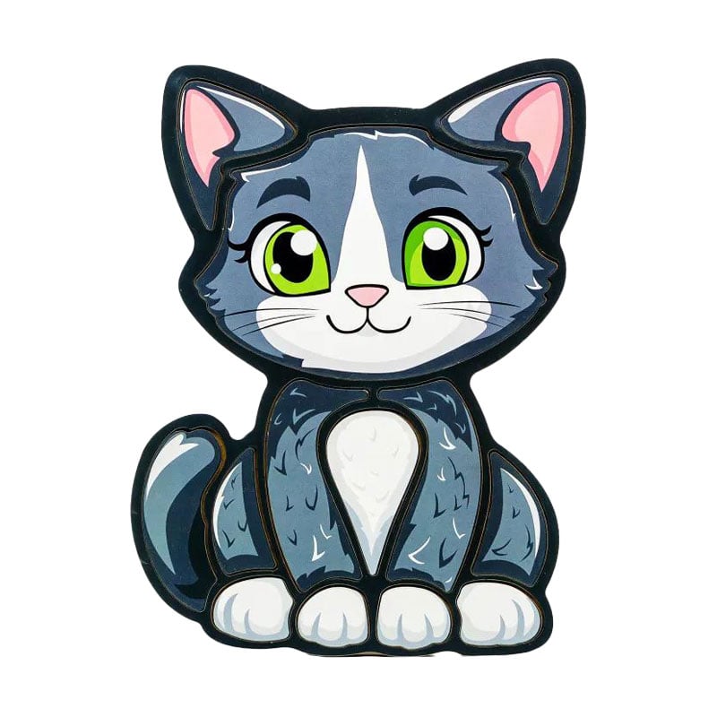 

Пазл-складалка PuzzleOK Котик, 13 елементів, від 3 років (Puz-22958)