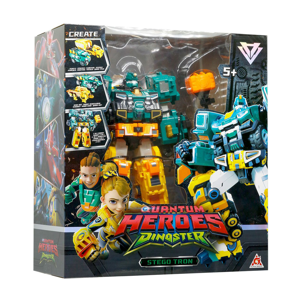 

Дитячий ігровий набір з роботом-трансформером Dinoster Стего Трон, від 5 років (EU580804)