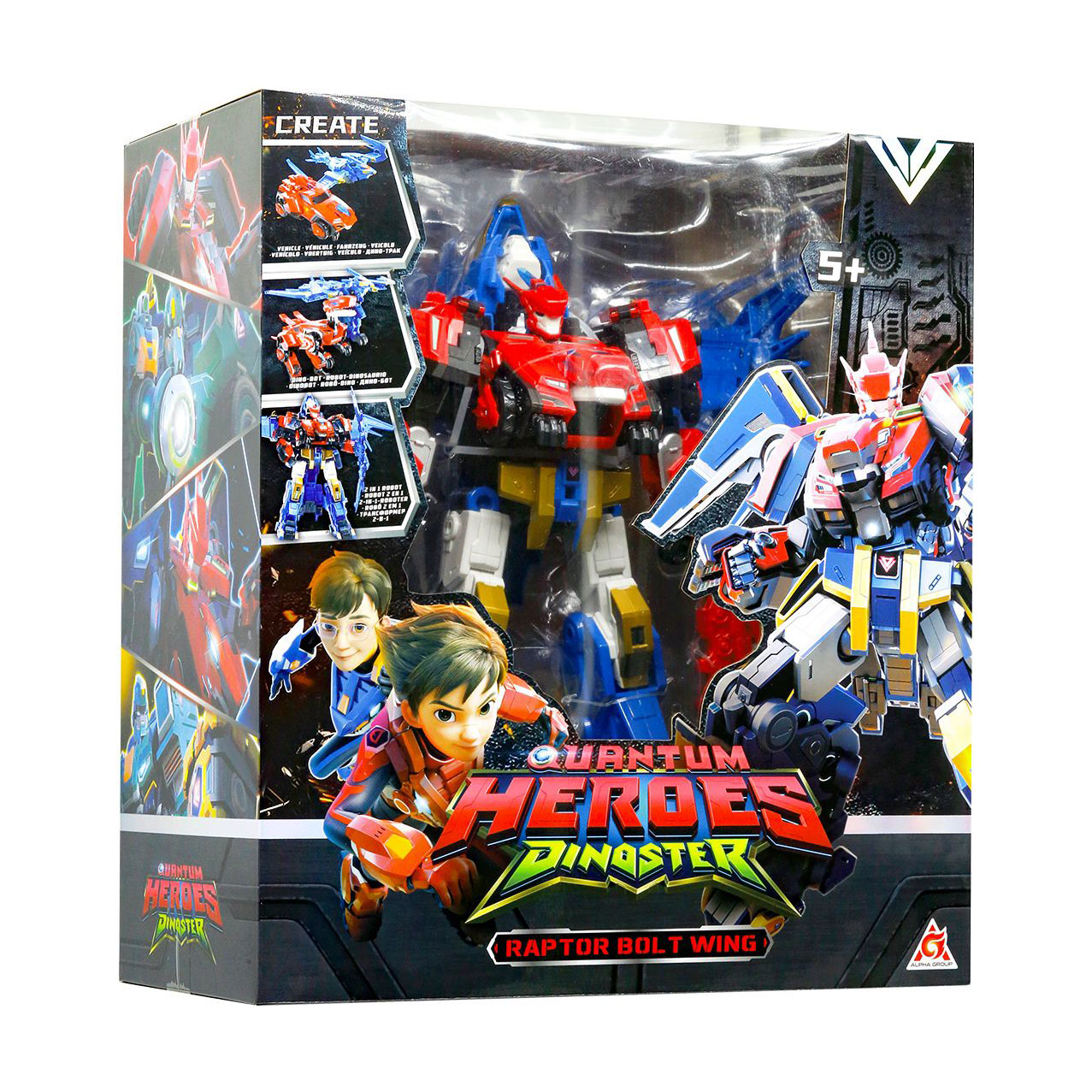 

Дитячий ігровий набір з роботом-трансформером Dinoster Раптор Болт Вінг, від 5 років (EU580806N)