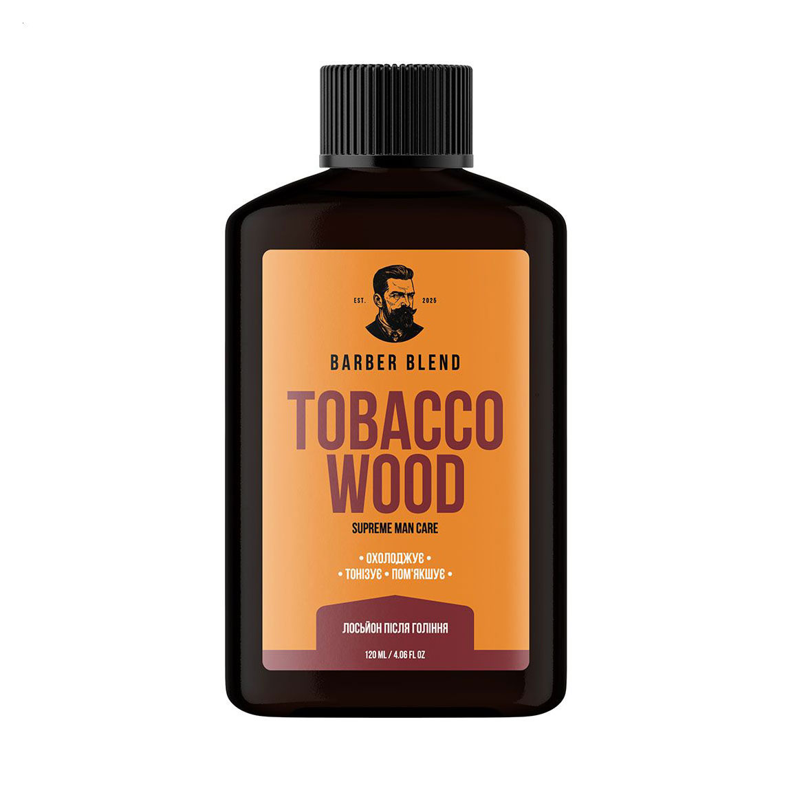 

Освіжальний лосьйон після гоління Barber Blend Tobacco Wood, 120 мл
