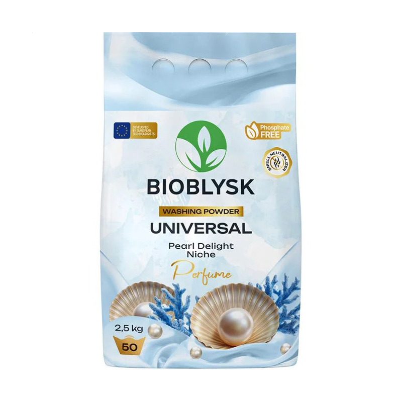 

Пральний порошок BioBlysk Universal Pearl Delight Niche Perfume 50 циклів прання, 2.5 кг