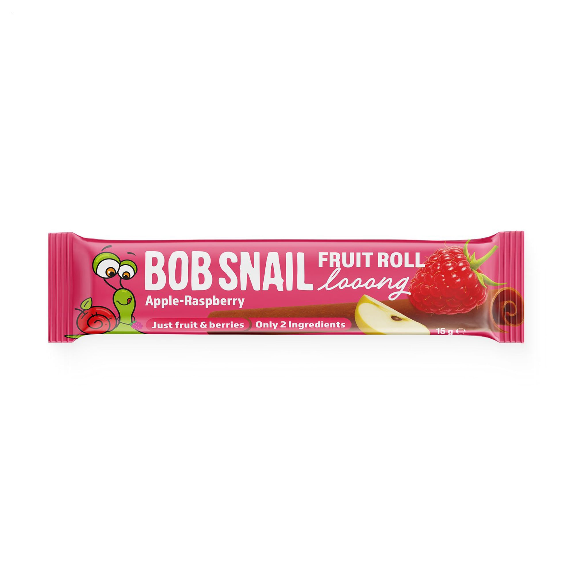 

Натуральні цукерки Bob Snail Fruit Roll Looong Яблуко-малина, 15 г