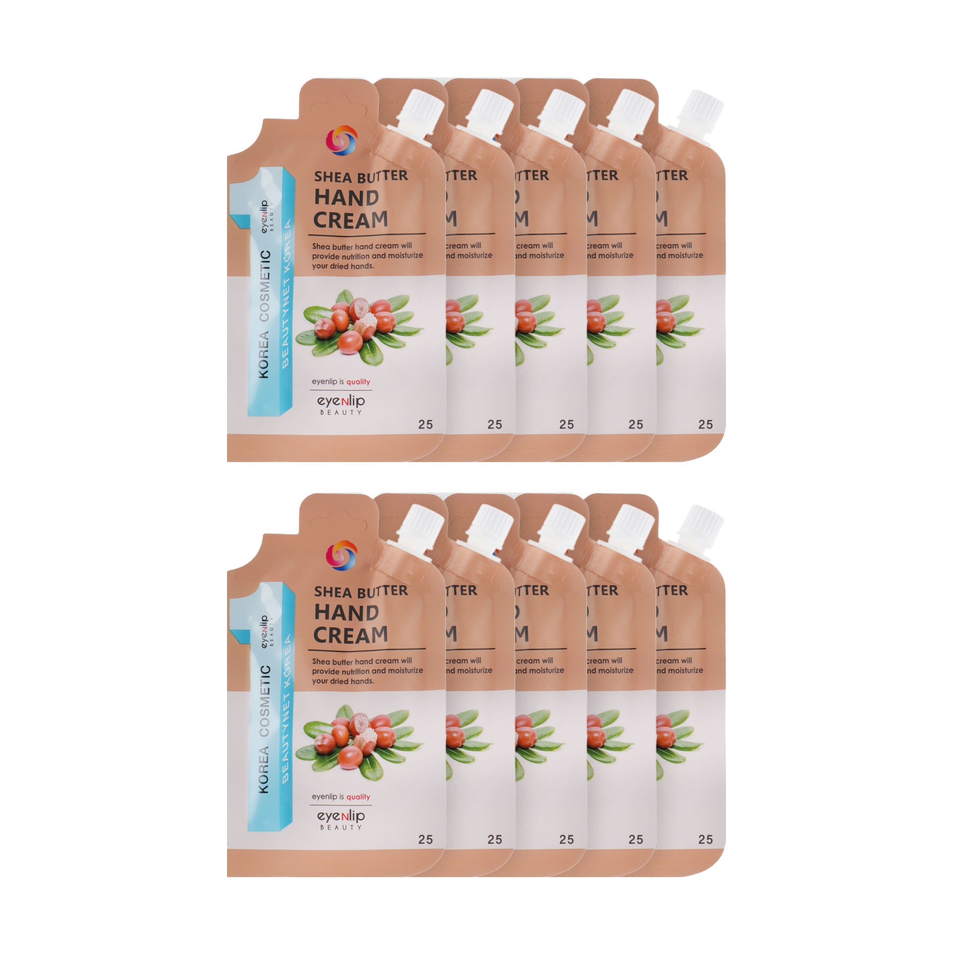 

Крем для рук Eyenlip Shea Butter Hand Cream з олією ши, 10*25 г