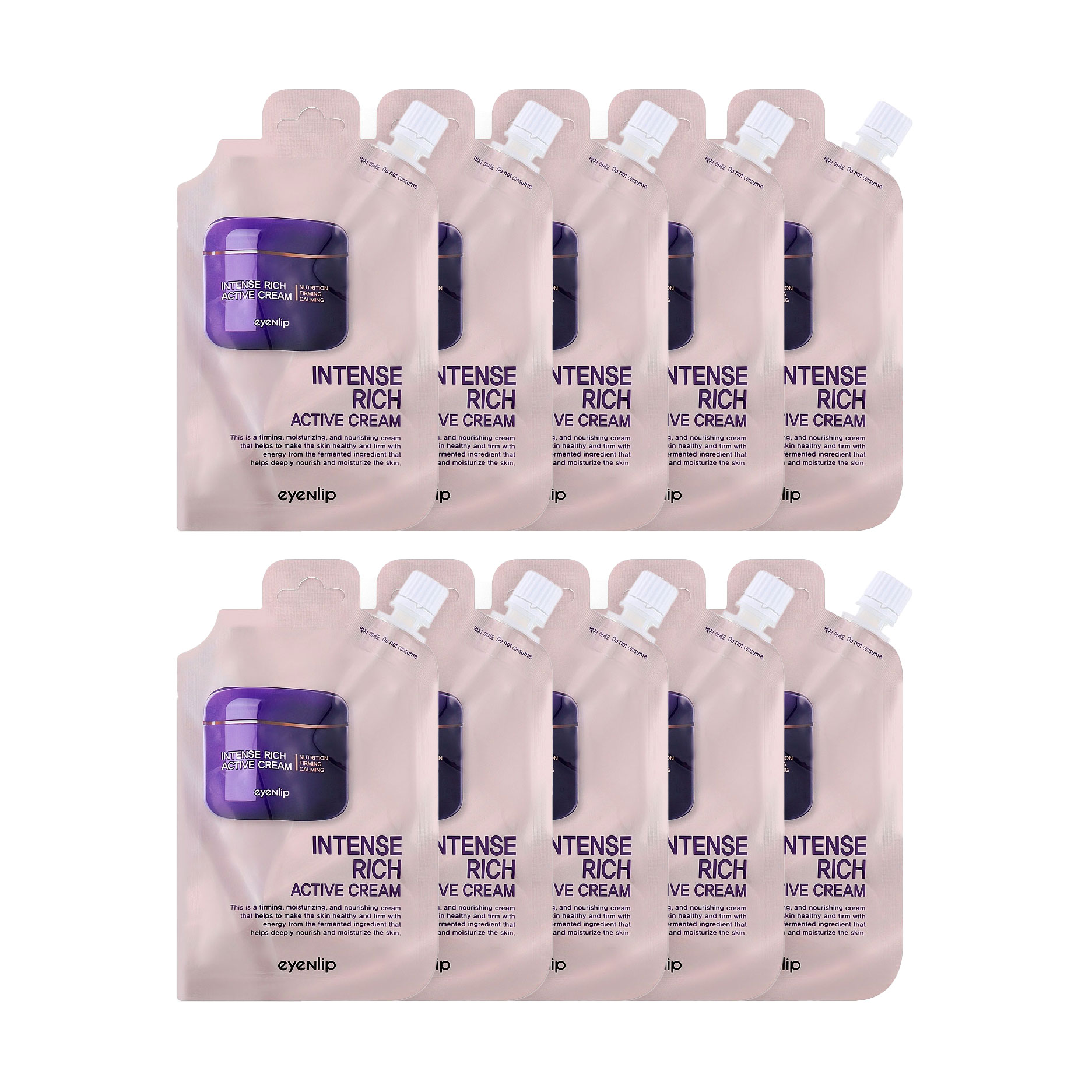 

Інтенсивний насичений активний крем для обличчя Eyenlip Intense Rich Active Cream з колагеном, 10*25 г