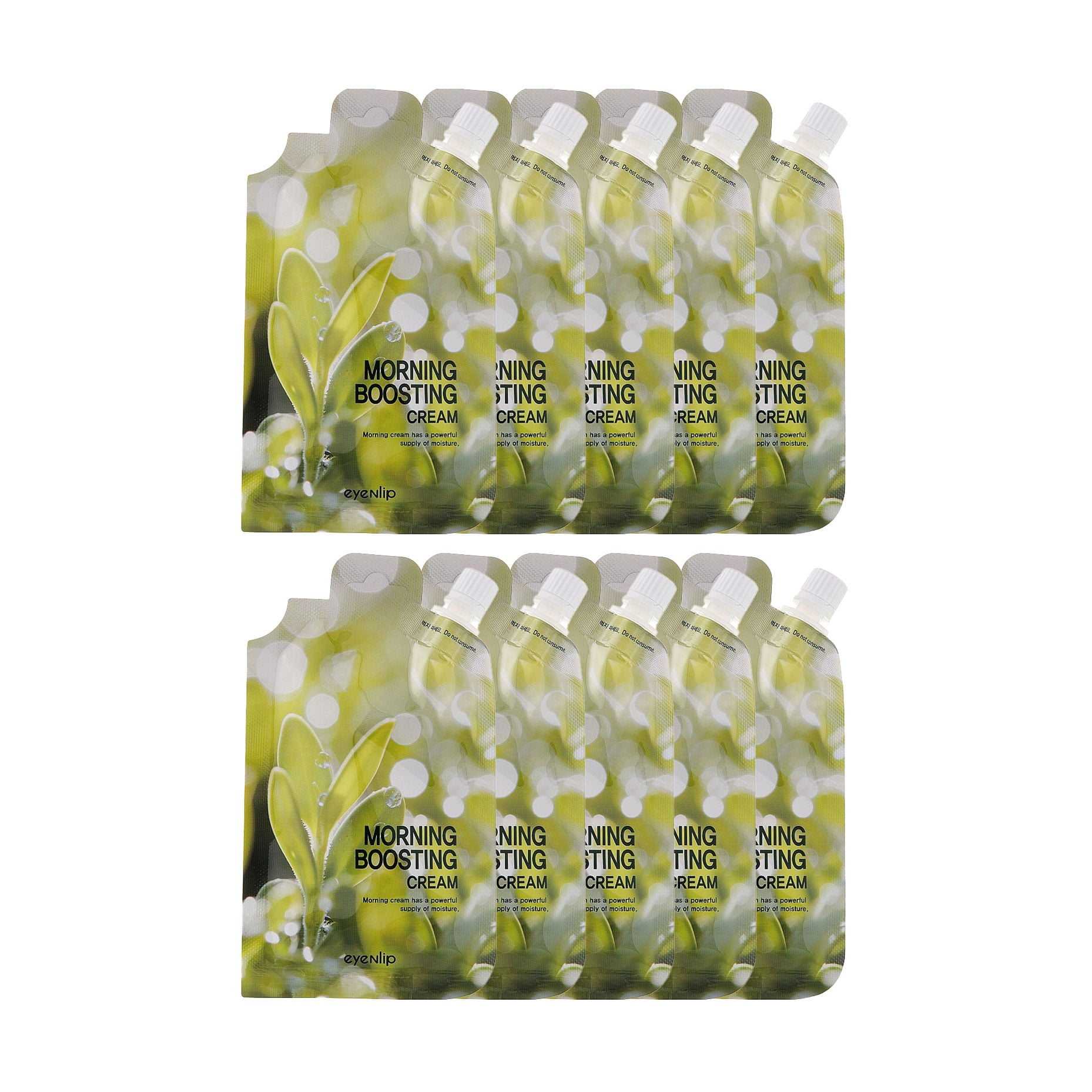 Денний крем для обличчя Eyenlip Morning Boosting Cream Зміцнювальний, 10*20 г