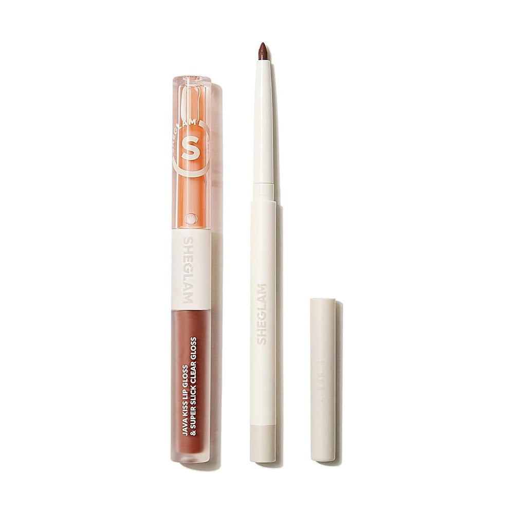 

Набір для макіяжу губ Sheglam Soft 90's Glam Lip Liner And Lip Duo Set, Haute Cocoa Lip Set (помада-олія, 1.5 мл + олівець, 0.28 мл)