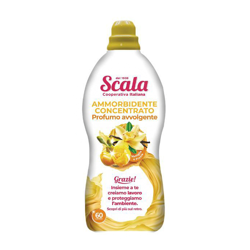 

Концентрований кондиціонер-ополіскувач Scala Ammorbidente Concentrato Ваніль та фрезія, 60 циклів прання, 1.5 л