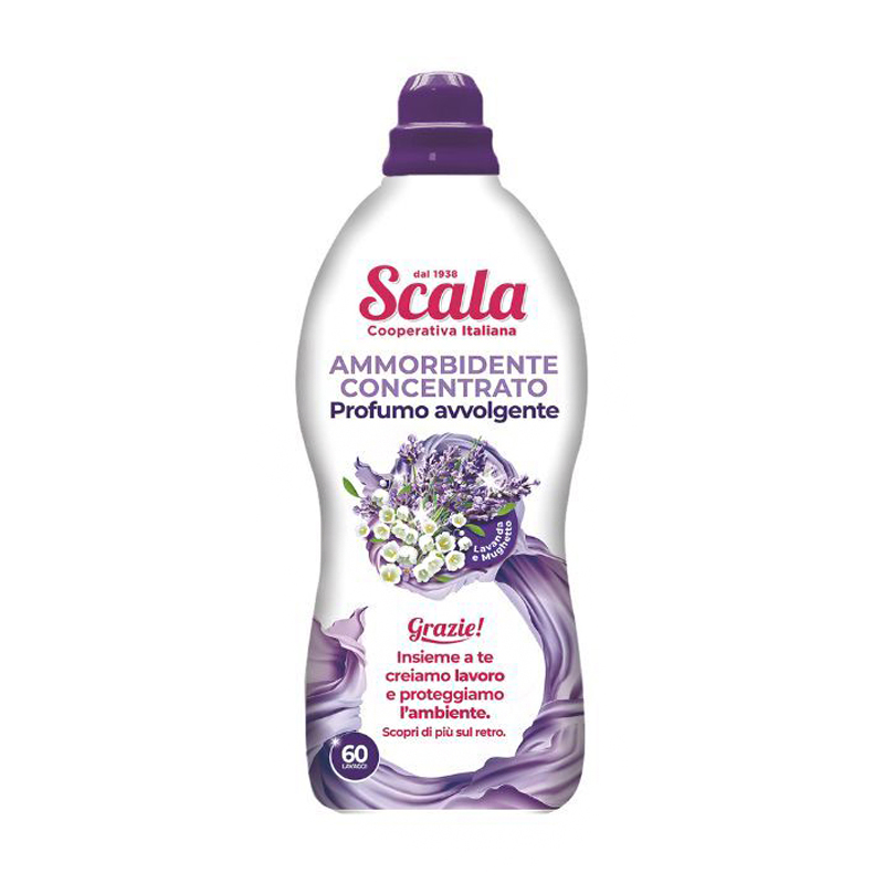 

Концентрований кондиціонер-ополіскувач Scala Ammorbidente Concentrato Лаванда та конвалія, 60 циклів прання, 1.5 л