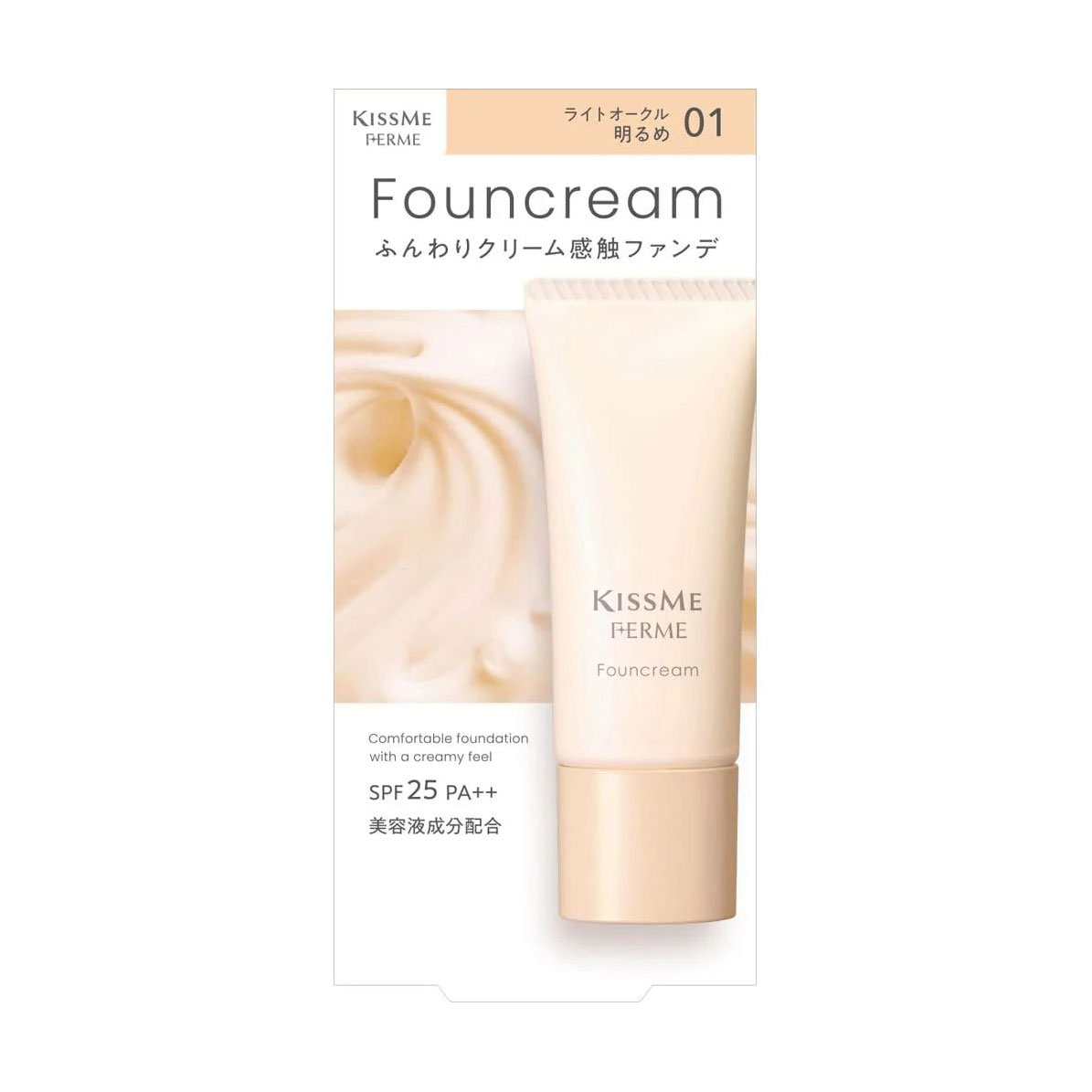 

Тональний крем для обличчя Isehan Kiss Me Ferme Fount Cream SPF 25 PA++, 01 Light Ocher, 17 г