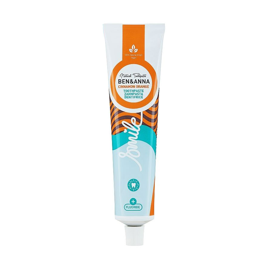 

Натуральна зубна паста Ben & Anna Smile Natural Toothpaste Cinnamon Orange, 75 мл