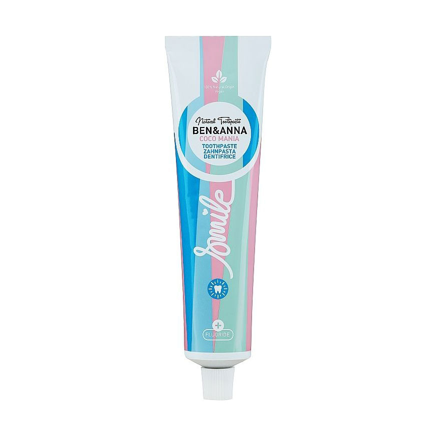 

Натуральна зубна паста Ben & Anna Smile Natural Toothpaste Coco Mania, 75 мл