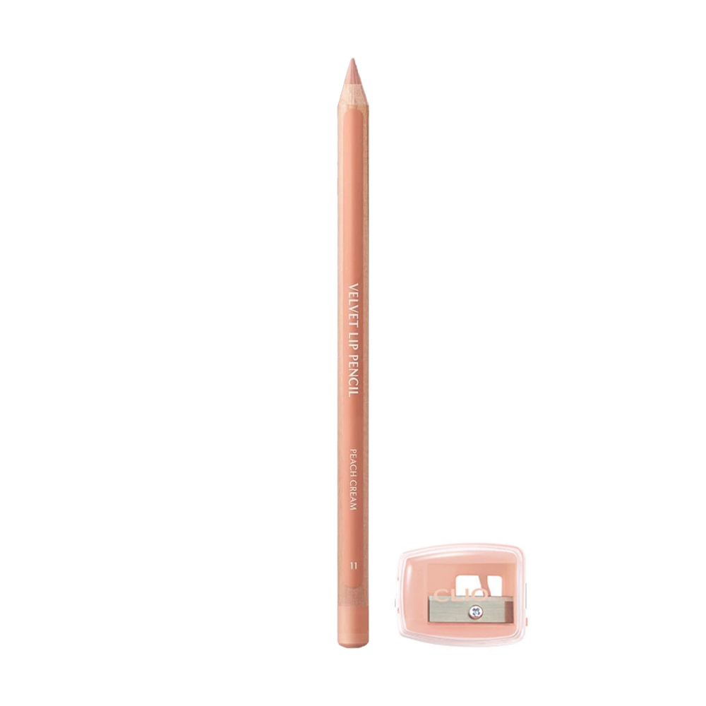 

Олівець для губ Clio Velvet Lip Pencil з стругачкою, 11 Peach Cream, 1.45 г
