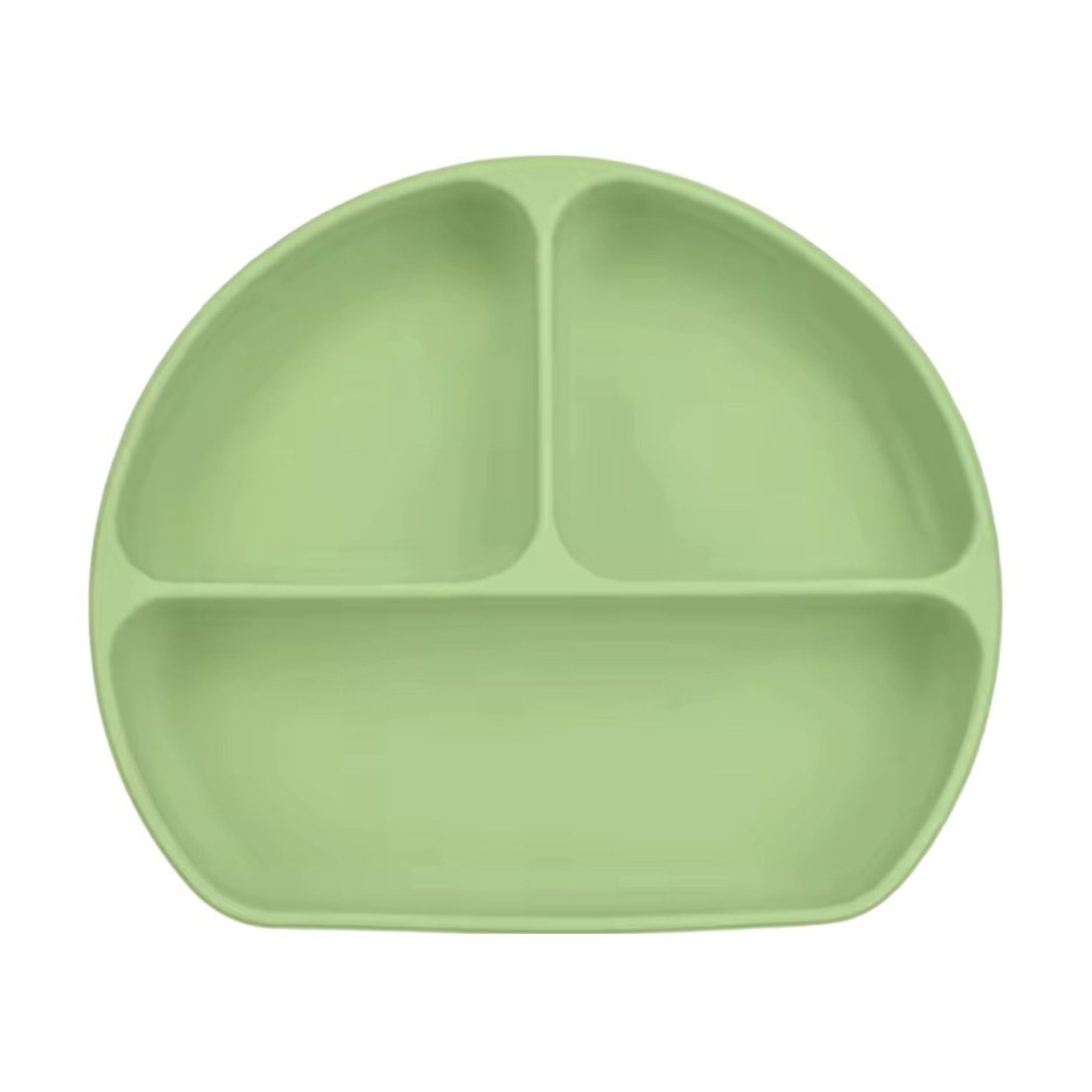 

Дитяча тарілка Lindo секційна, силіконова, на присосці, зелена, від 4 місяців, 500 мл (964-3)