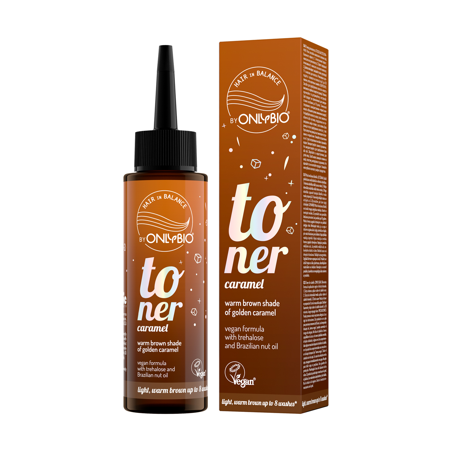 

Тонер для волосся OnlyBio Hair in Balance Toner, Caramel, 100 мл