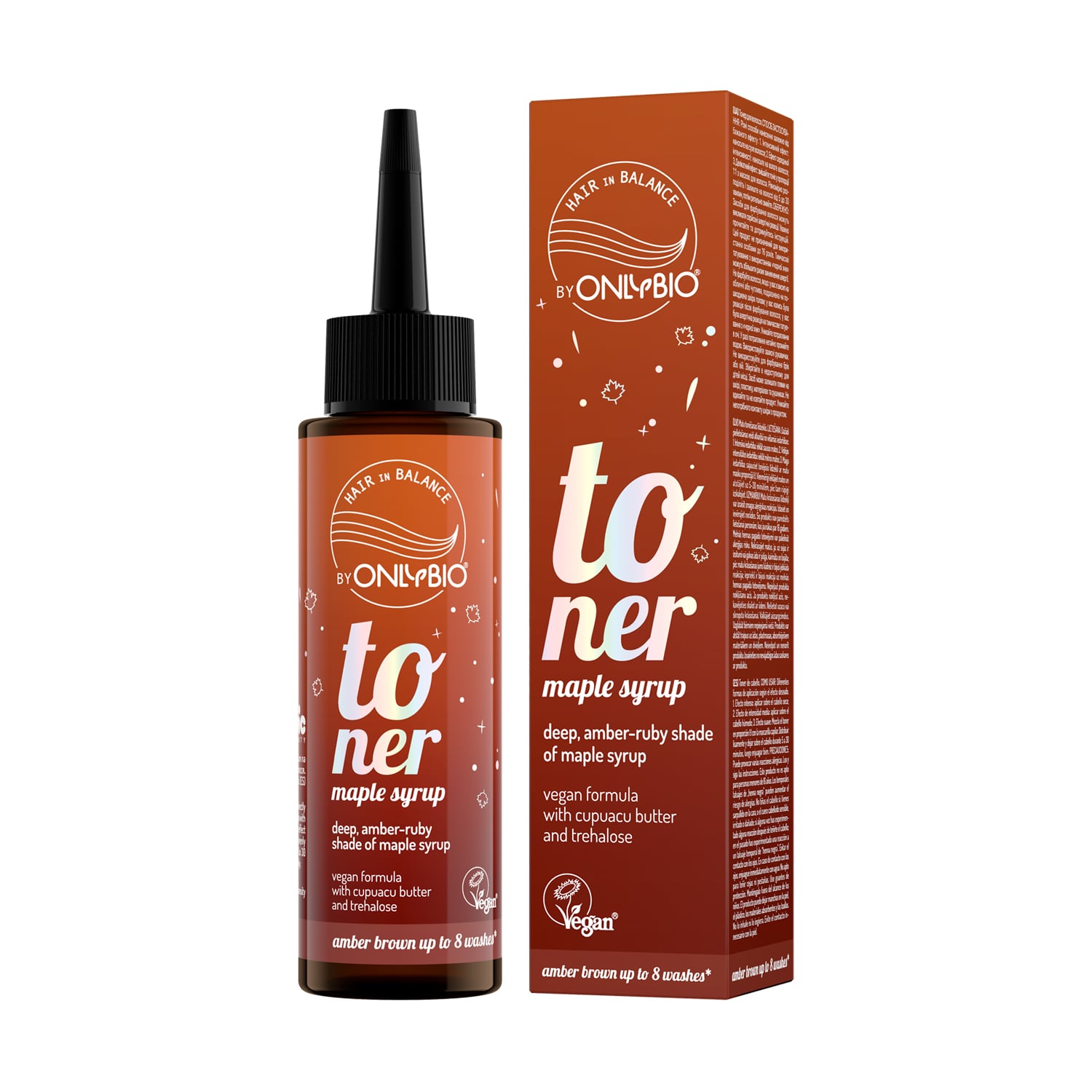 

Тонер для волосся OnlyBio Hair in Balance Toner, Maple Syrup, 100 мл