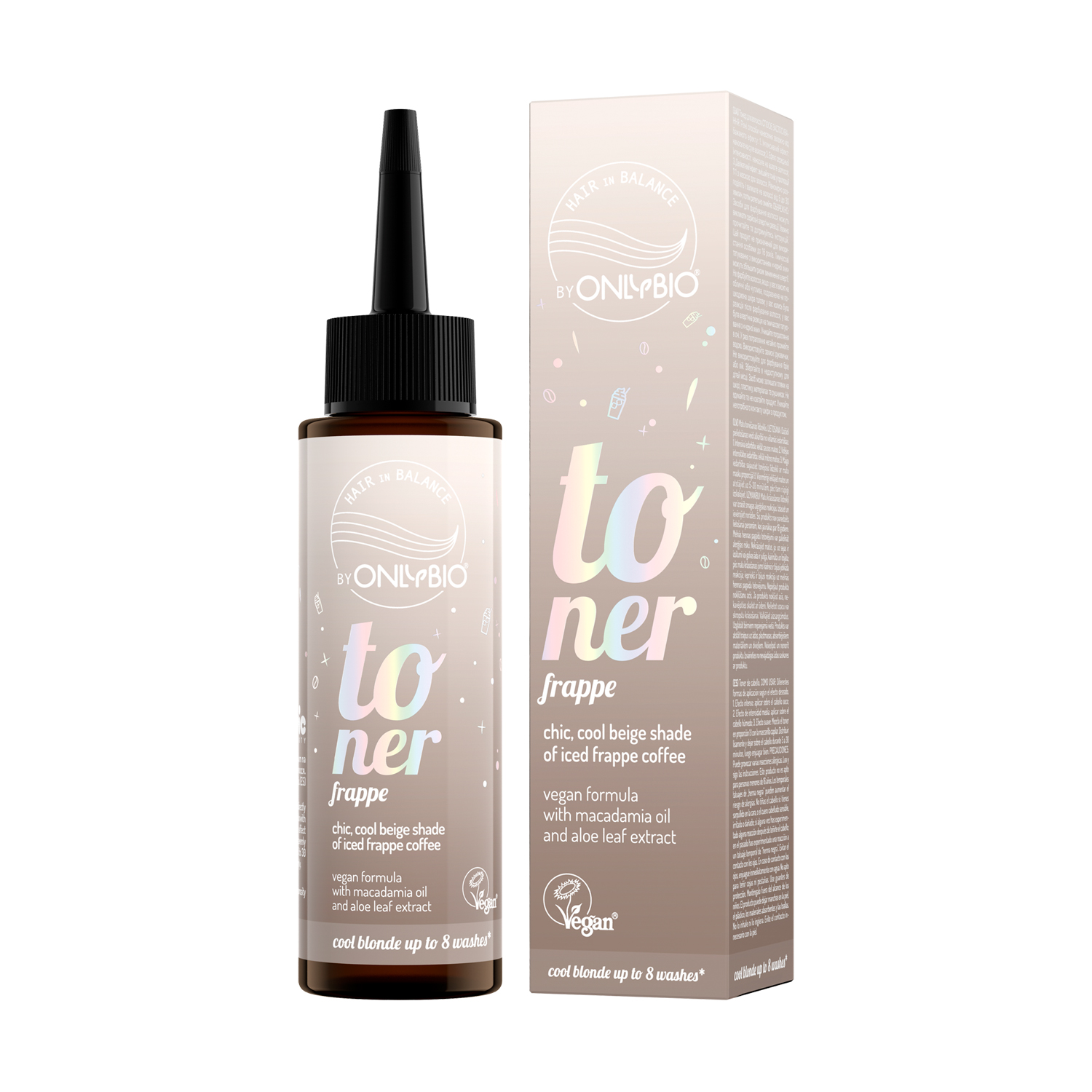 

Тонер для волосся OnlyBio Hair in Balance Toner, Frappe, 100 мл