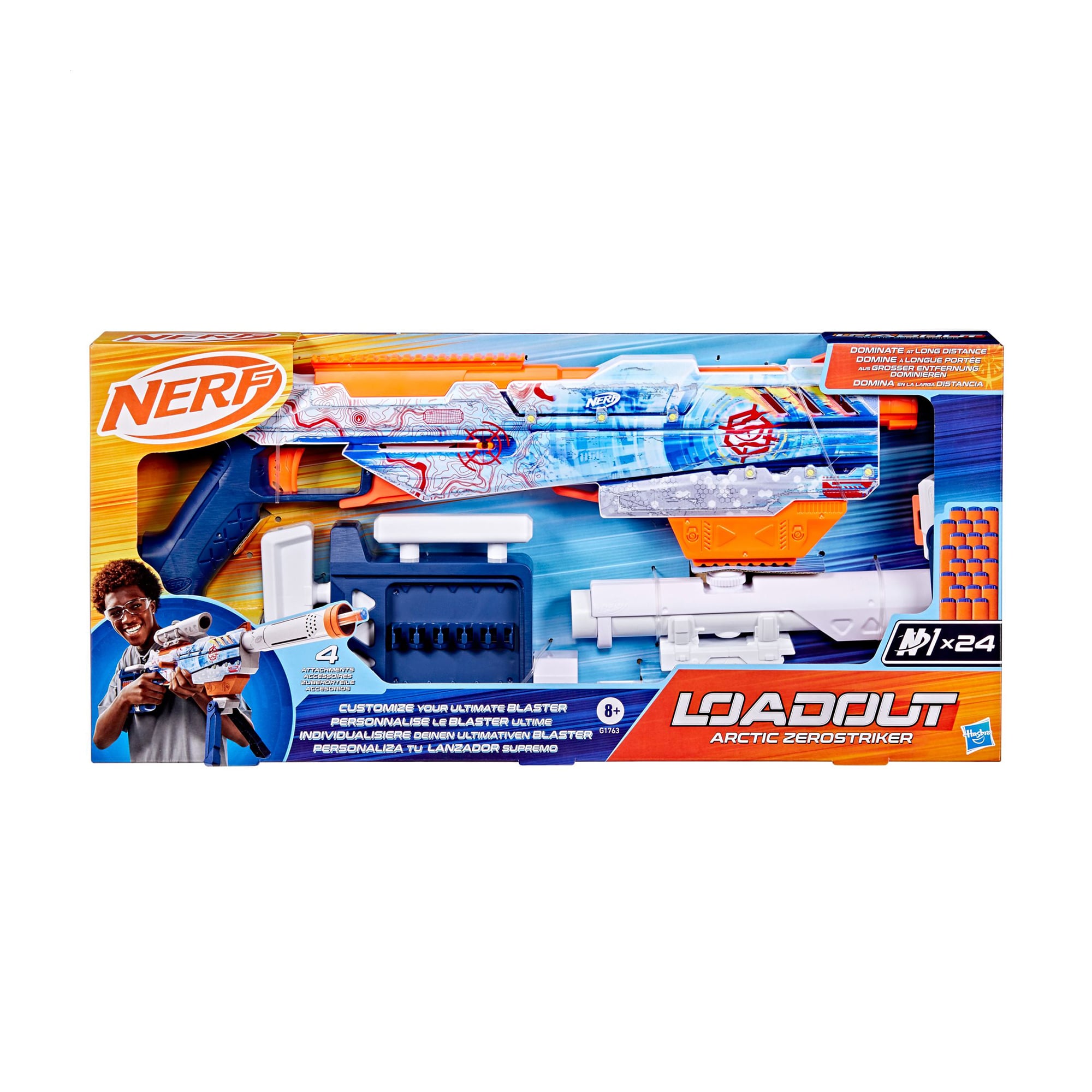 

Іграшковий бластер Hasbro Nerf Loadout Arctic Zerostriker, від 8 років (G1763)