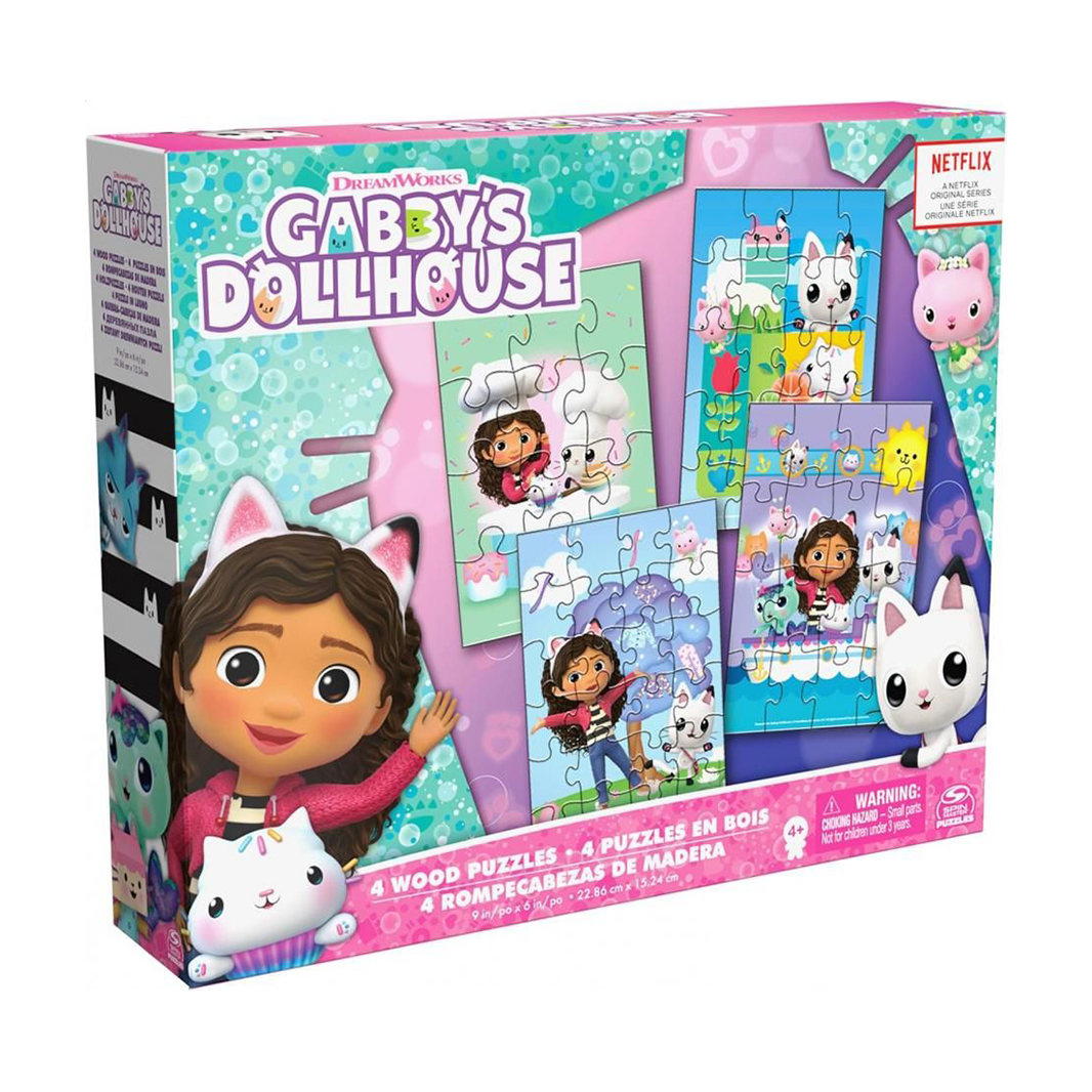 

Пазли 4 в 1 Spin Master Ляльковий будиночок Габбі, 72 елементи, від 3 років (SM49248/6067990)