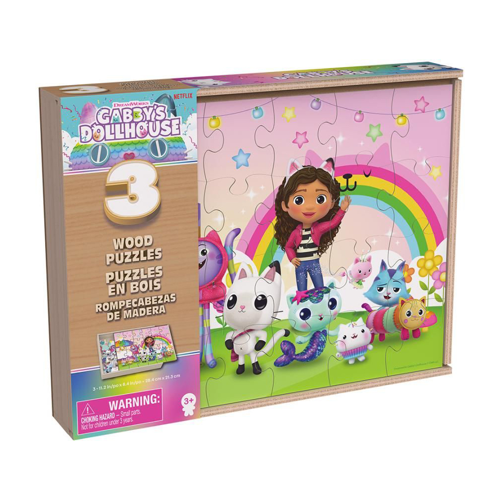 

Пазли 3 в 1 Spin Master Ляльковий будиночок Габбі, 72 елементи, від 3 років (SM33638/6066549)