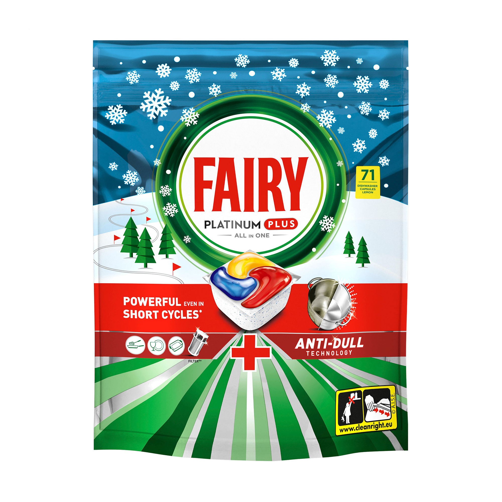 

Капсули для посудомийних машин Fairy Platinum Plus Все в 1 Лимон, 71 шт