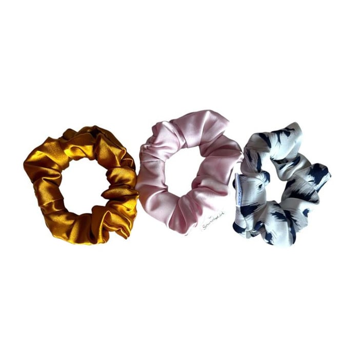 

Набір резинок для волосся ScrunchyUA з шовк-сатину, 3 шт (SCR0261SKLUA)