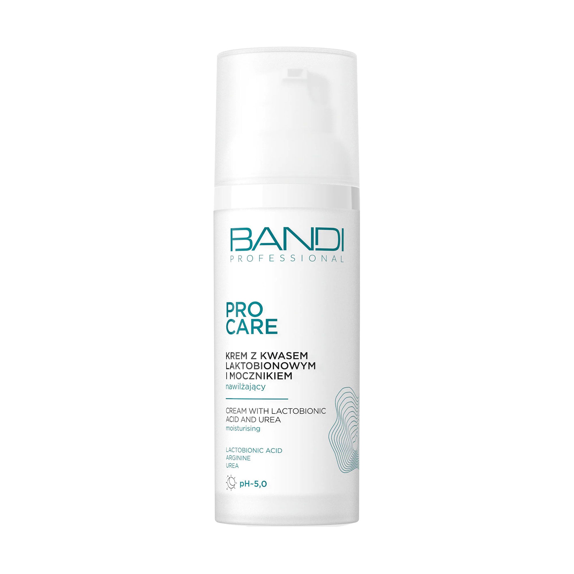 

Крем для обличчя Bandi Professional Pro Care Cream з лактобіоновою кислотою та сечовиною, 50 мл