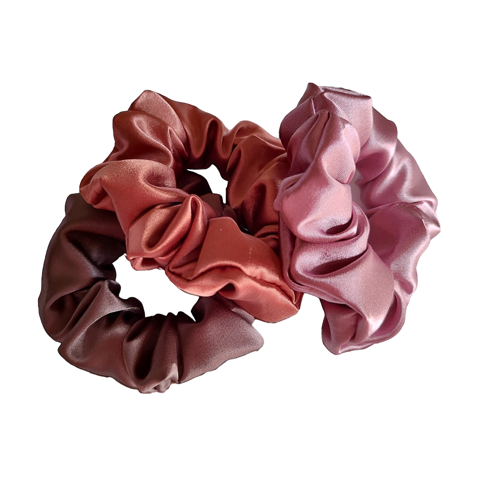 

Набір резинок для волосся ScrunchyUA з шовк-сатину, 3 шт (SCR0111SKLUA)