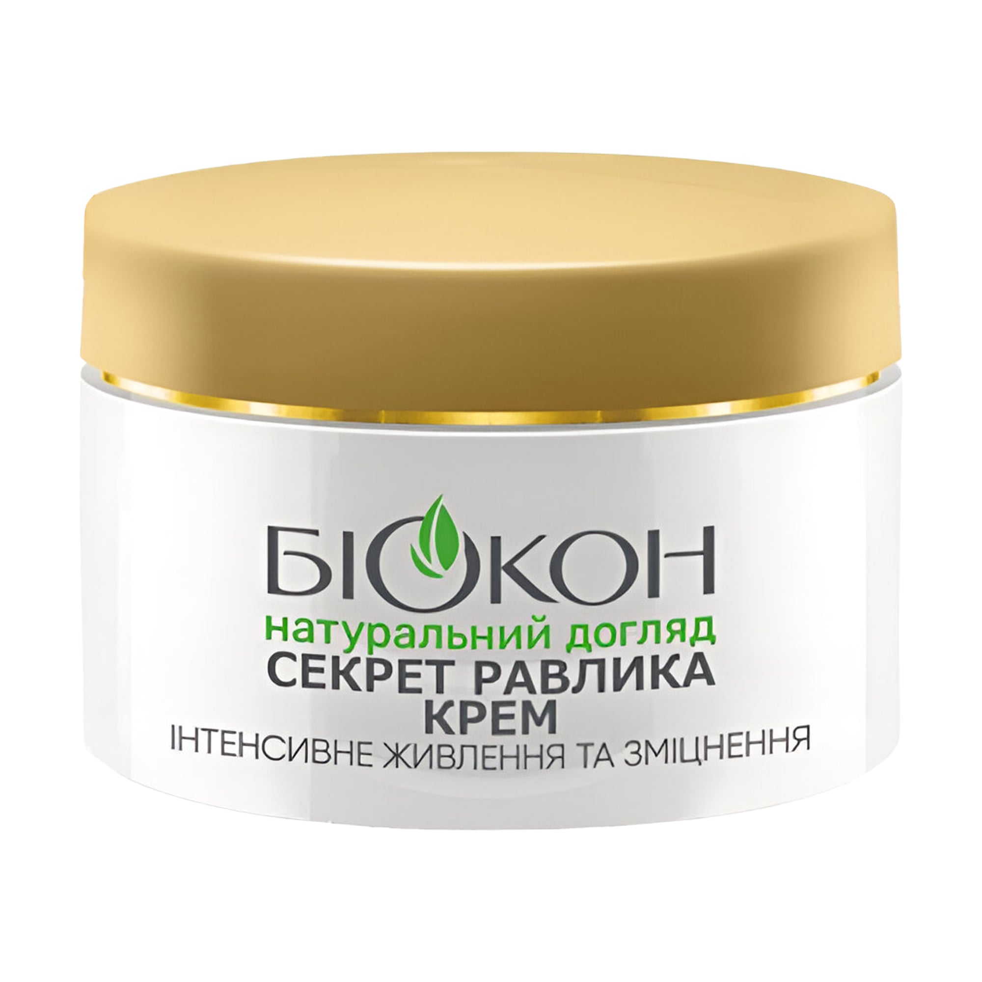 

Живильний та зміцнювальний крем для обличчя Біокон Натуральний догляд, Секрет равлика, 50 мл