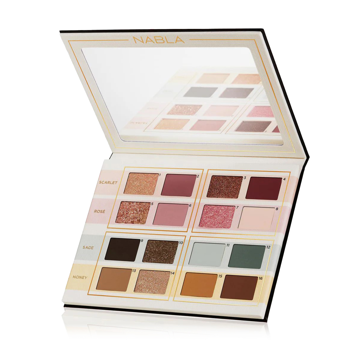 

Палетка тіней для повік NABLA Read My Mind Palette, 19.2 г