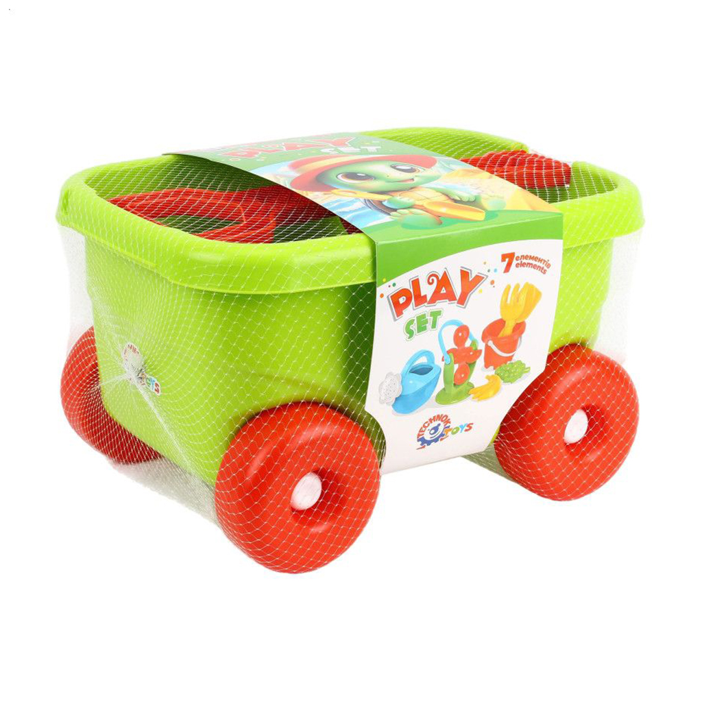 

Ігровий набір TechnoK Візок, з пісочним набором, 8 деталей, від 1 року (1409)