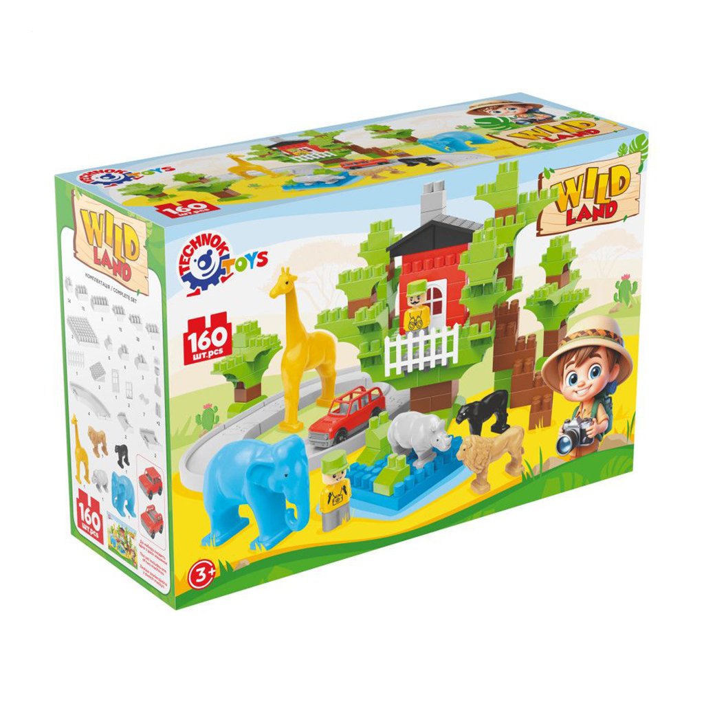 

Конструктор блочний TechnoK Wild Land, в коробці, від 3 років, 160 деталей (1119)