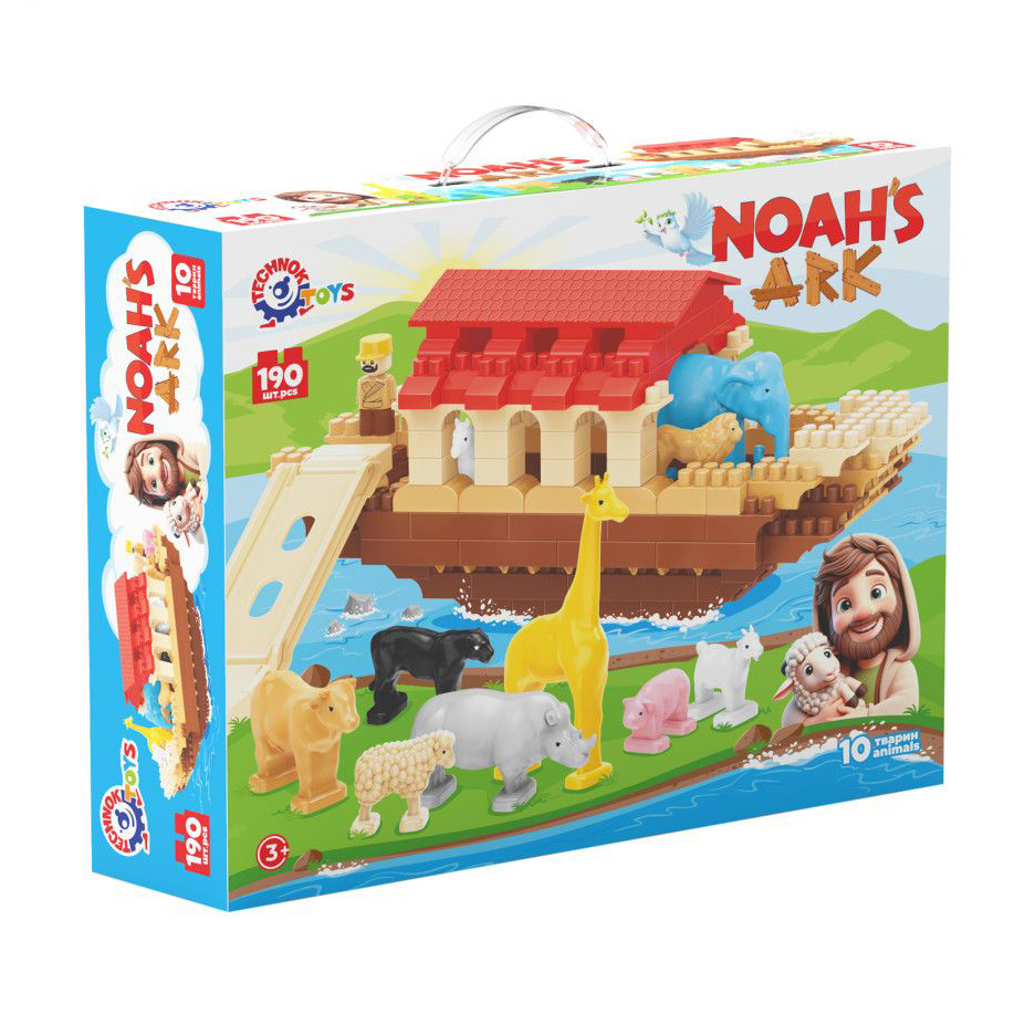 

Конструктор блочний TechnoK Ноїв ковчег, в коробці, від 3 років, 190 деталей (1348)