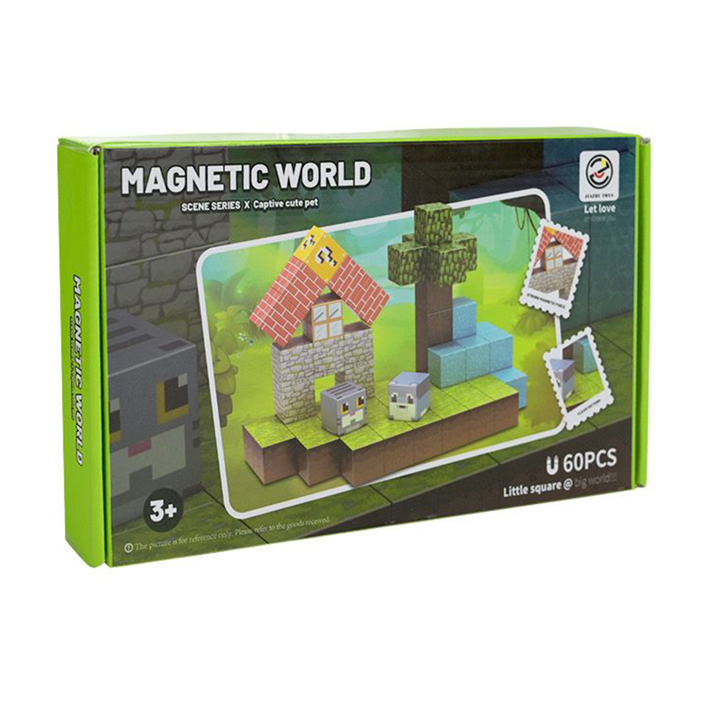 

Магнітний конструктор Shantou Jinxing Scene Series Captive Cute Pet від 3 років, 62 деталей (Z011A)