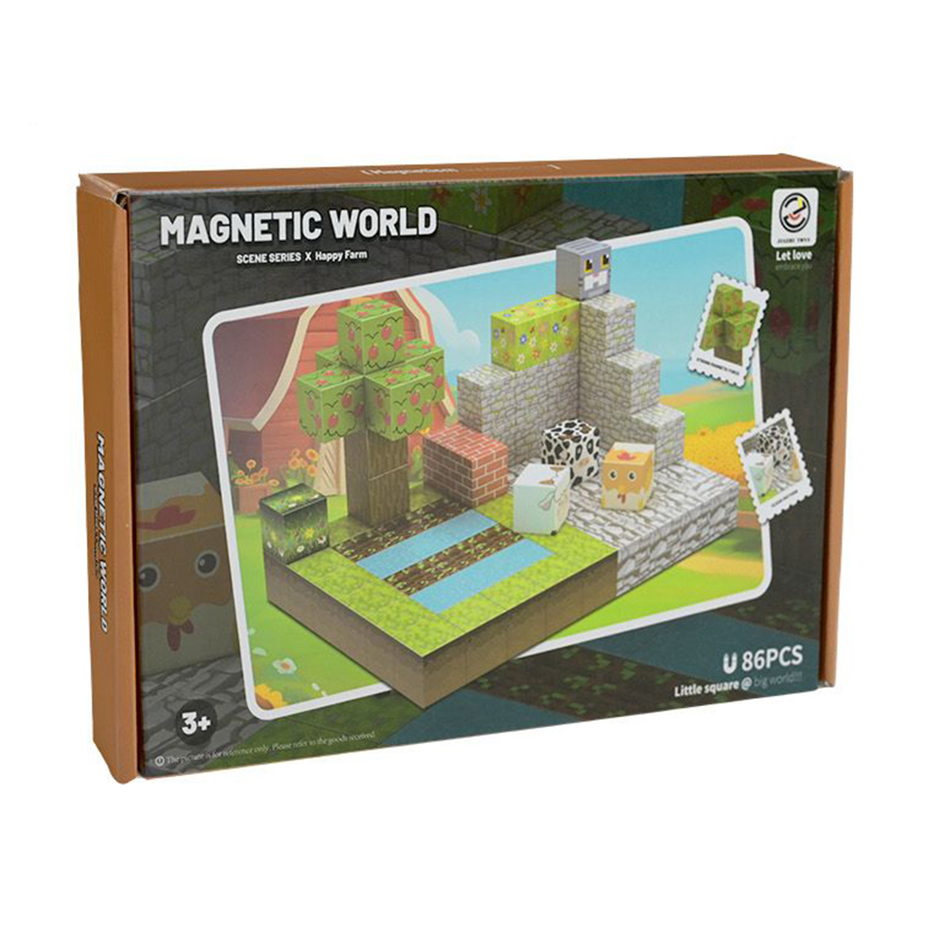 

Магнітний конструктор Shantou Jinxing Scene Series Happy Farm від 3 років, 86 деталей (Z014A)