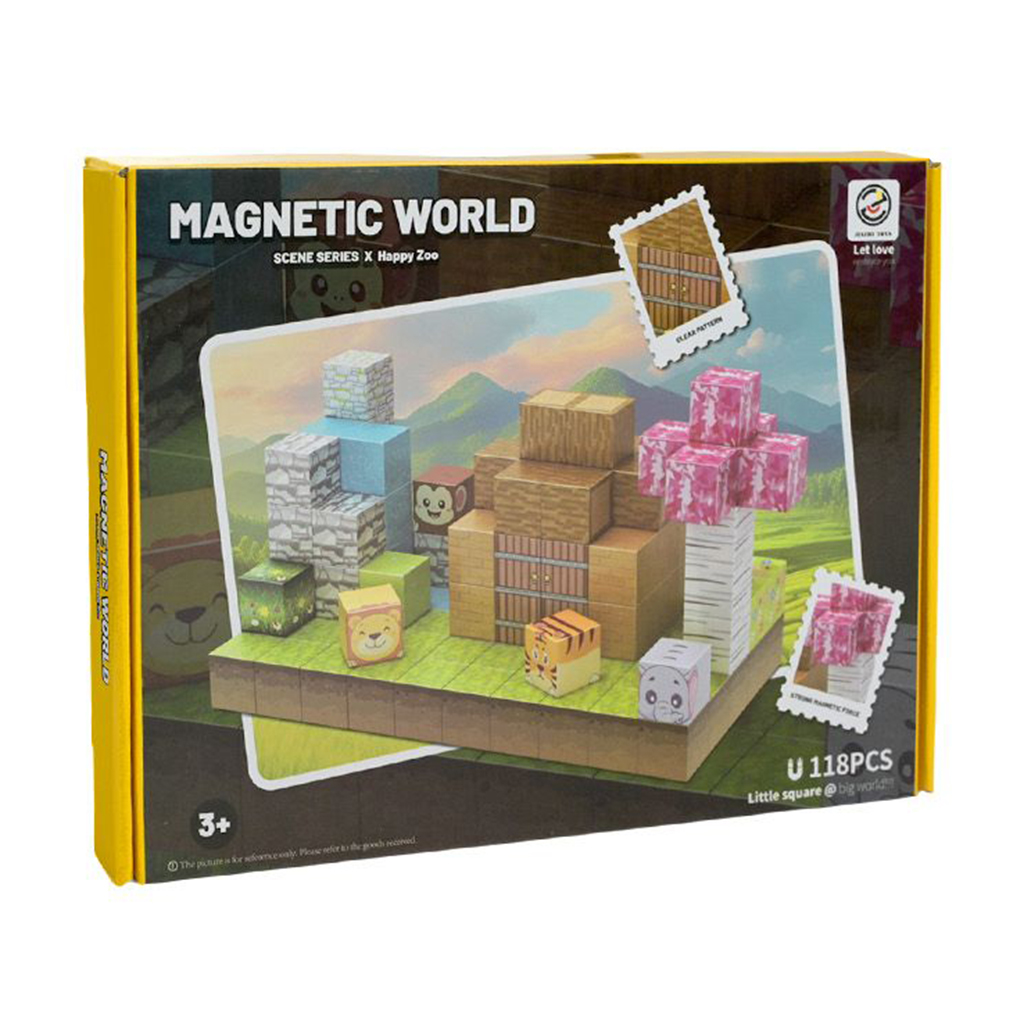 

Магнітний конструктор Shantou Jinxing Scene Series Happy Zoo від 3 років, 118 деталей (Z018A)
