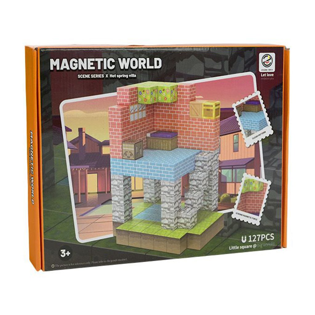 

Магнітний конструктор Shantou Jinxing Scene Series Hot Spring Villa від 3 років, 127 деталей (Z019A)