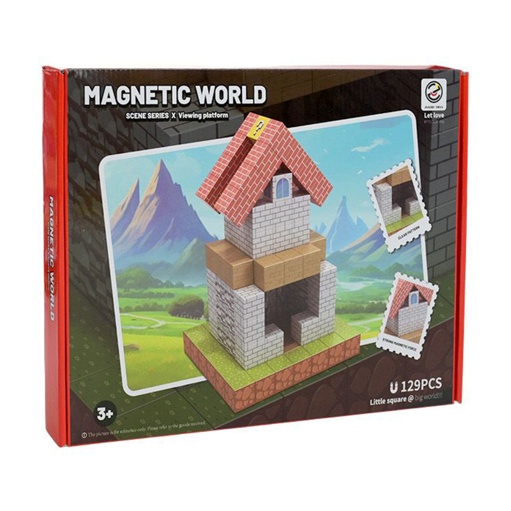 

Магнітний конструктор Shantou Jinxing Scene Series Viewing Platform від 3 років, 129 деталей (Z020A)