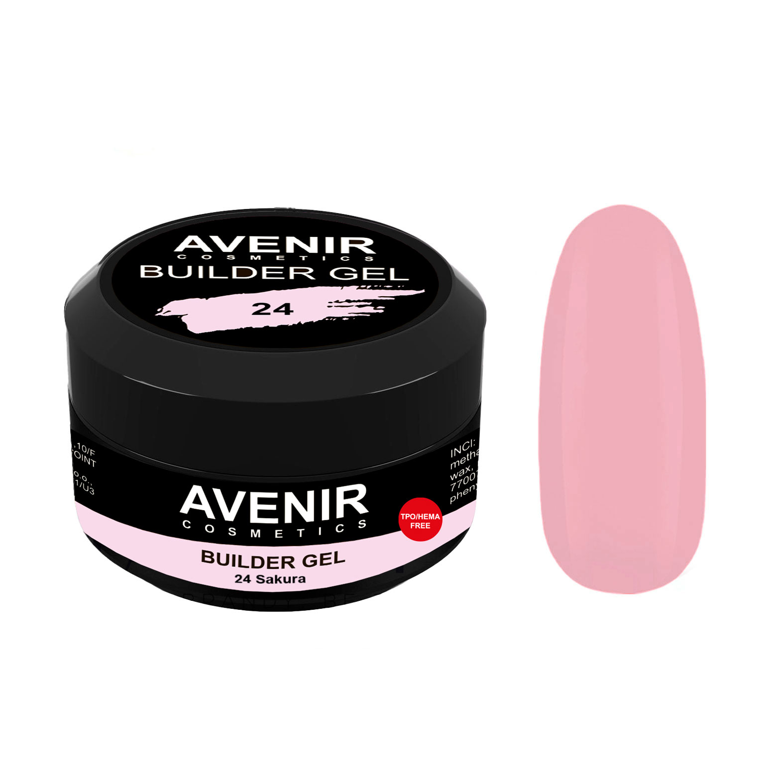 

Гель для нарощування нігтів Avenir Cosmetics Builder Gel Pro 24 Sakura, 15 мл