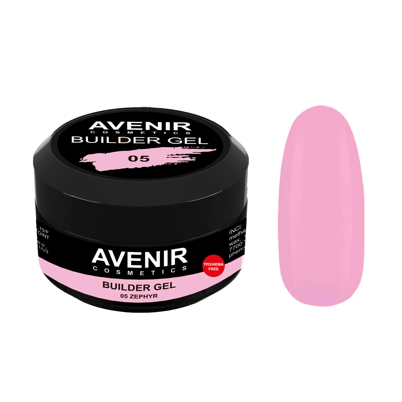 

Гель для нарощування нігтів Avenir Cosmetics Builder Gel Pro 05 Zephyr, 50 мл