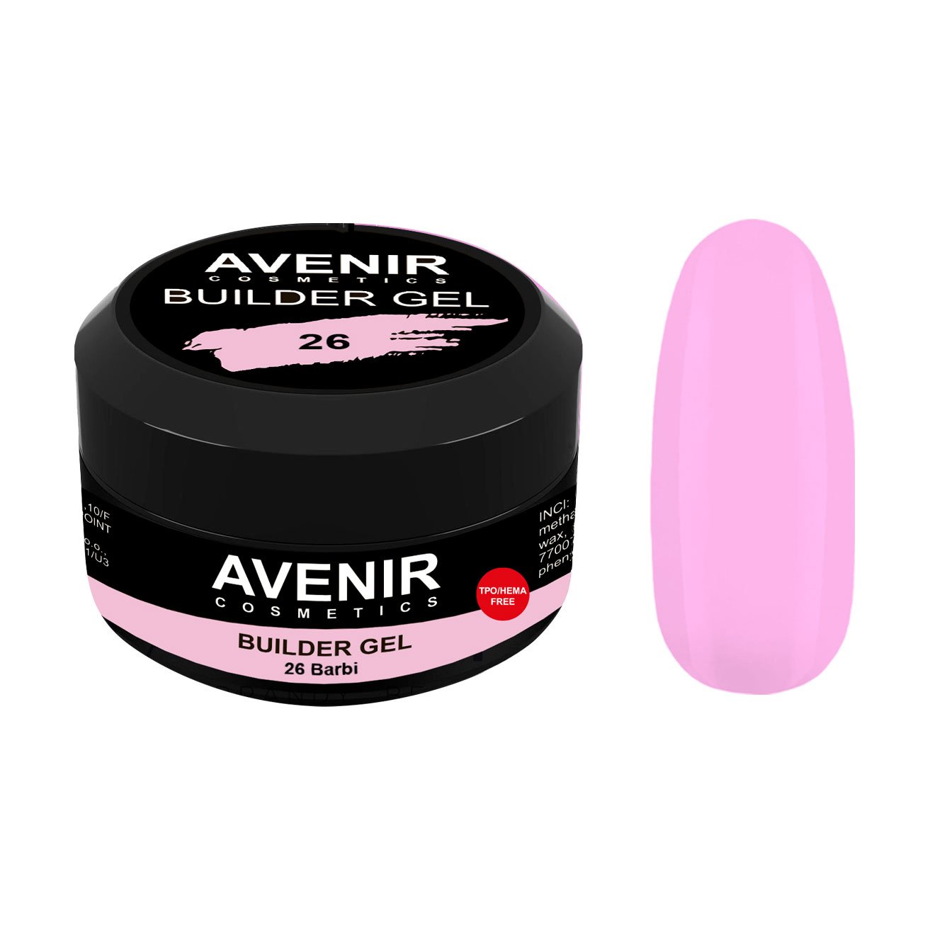 

Гель для нарощування нігтів Avenir Cosmetics Builder Gel Pro 26 Barbie, 50 мл