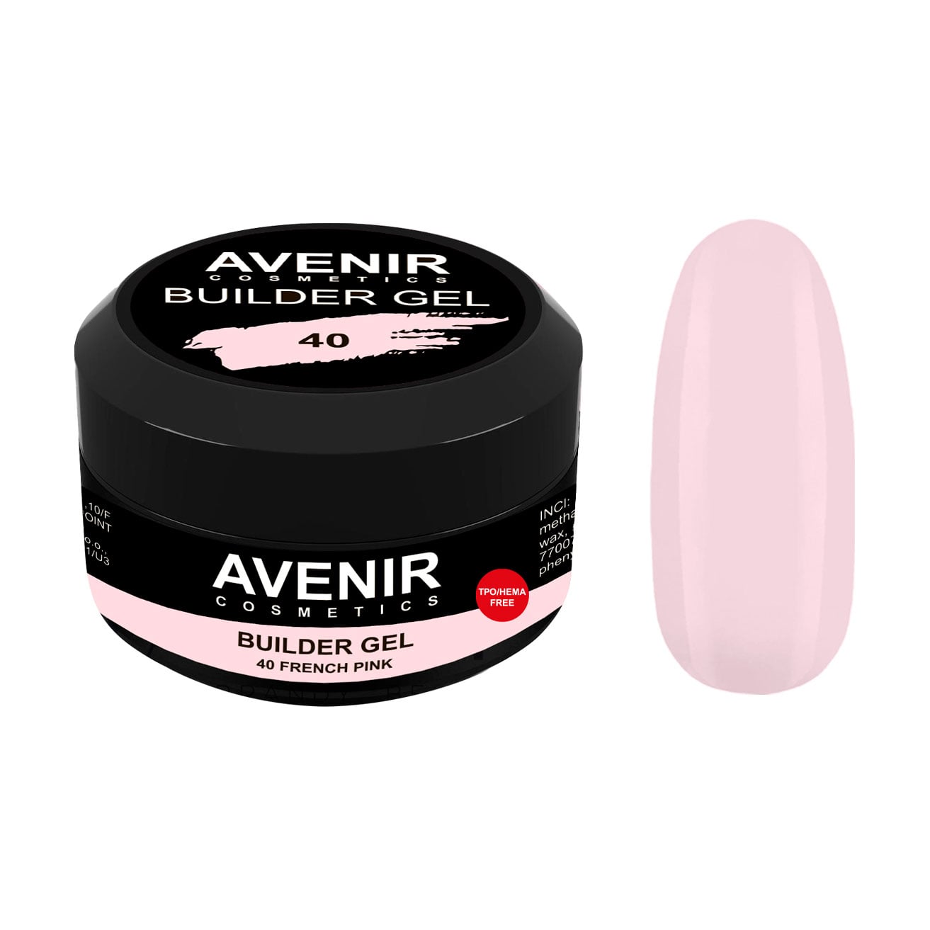 

Гель для нарощування нігтів Avenir Cosmetics Builder Gel Pro 40 French Pink, 50 мл