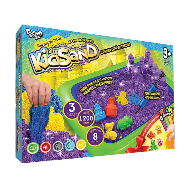 

Набір для творчості Danko Toys Кінетичний пісок KidSand, від 3 років (KS-02-02U)