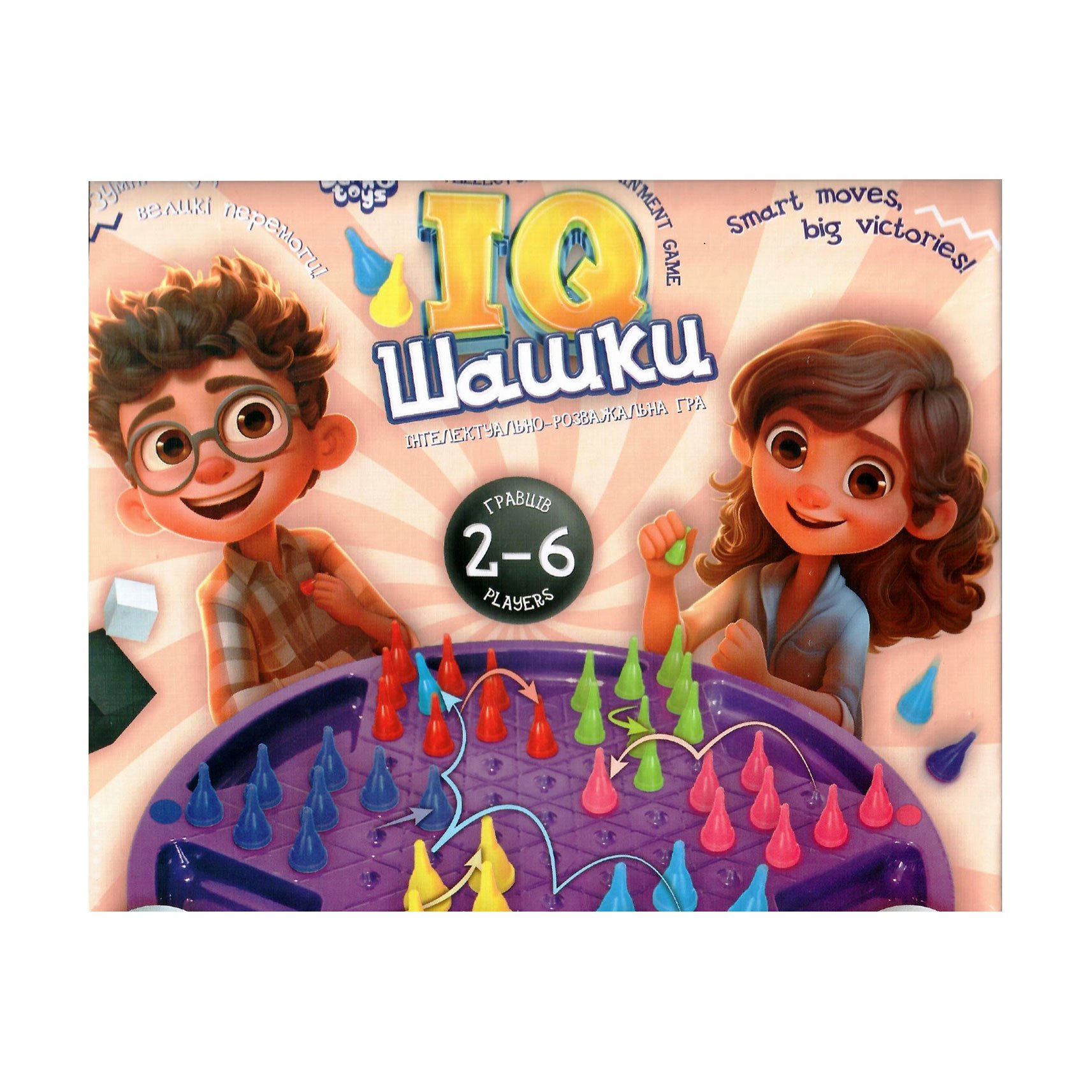 

Настільна гра Danko Toys IQ Шашки, від 4 років (IQCh-01)