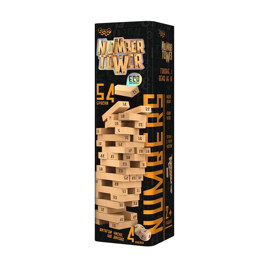 

Настільна гра Danko Toys Number Tower, від 5 років (NT-01U)