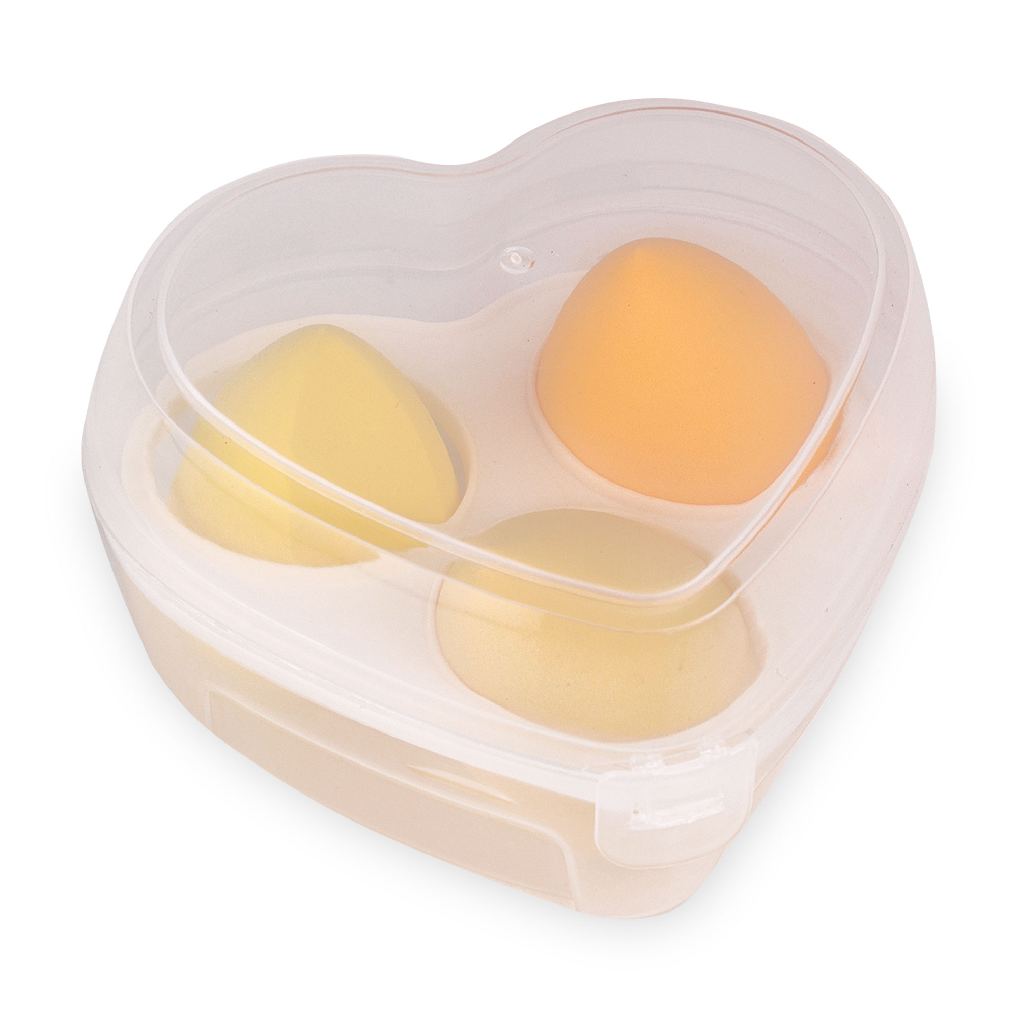 

Набір бьюті-блендерів Sovart Серце, в контейнері, жовтий, 3 шт