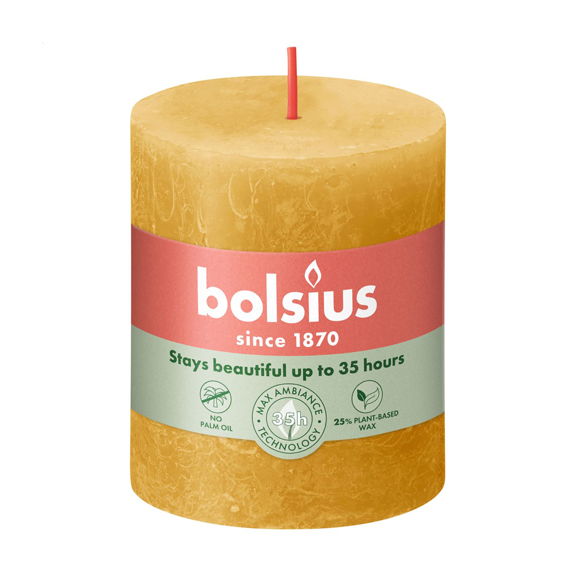 

Циліндрична свічка Bolsius Rustic Shine Медова сота, 80*68 мм