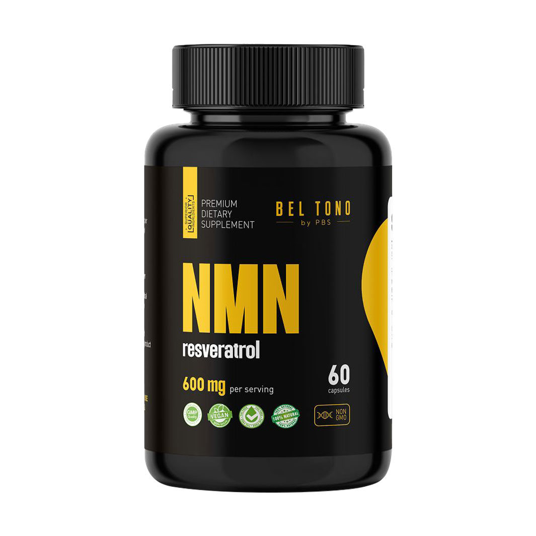 

Ресвератрол Bel Tono NMN Resveratrol 600 mg, 60 капсул